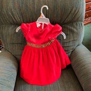 Little girls red dress.